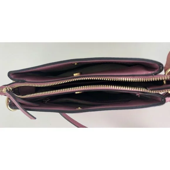 Nine West Womens Dusty Orchid Crossbody Purse Bag Purple - Picture 8 of 15